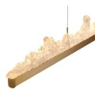 Lampy wiszące nad wyspę - Step Into Design Lampa wisząca MONTANA LONG LED złota 125 cm ST-6490P/L - product 5