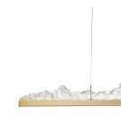 Lampy wiszące nad wyspę - Step Into Design Lampa wisząca MONTANA LONG LED złota 125 cm ST-6490P/L - product 11