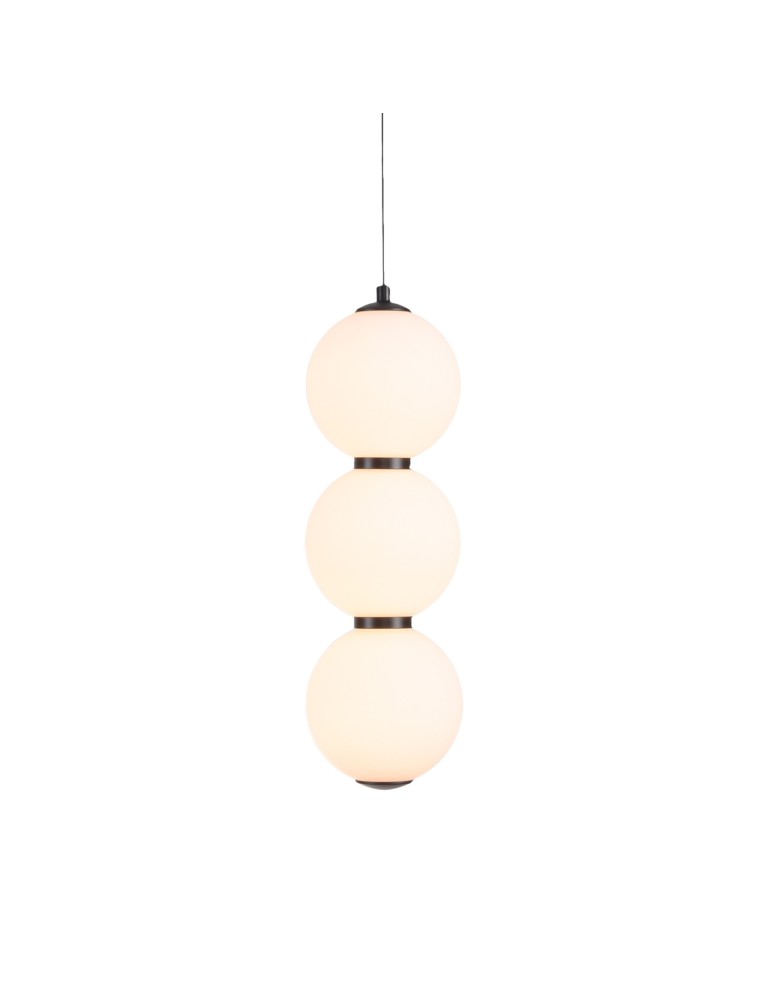 Step Into Design Lampa wisząca PERLA LED czarna 12 cm ST-CP231222-3L black