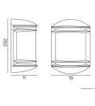 Kinkiety zewnętrzne - SU-MA Telma 6355 Plafoniera - product 5