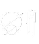 Kinkiety designerskie - Maxlight Kinkiet Travertino 10W W0394 - product 5