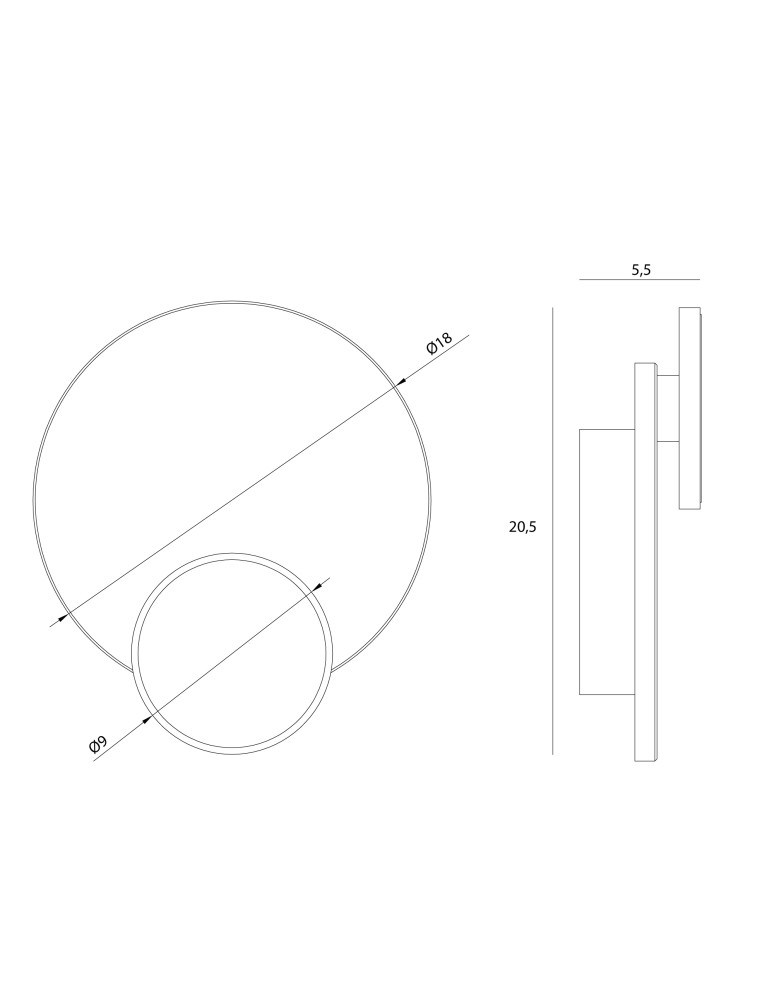 Kinkiety designerskie - Maxlight Kinkiet Travertino 10W W0394 - product kolory-swiatla.pl 5