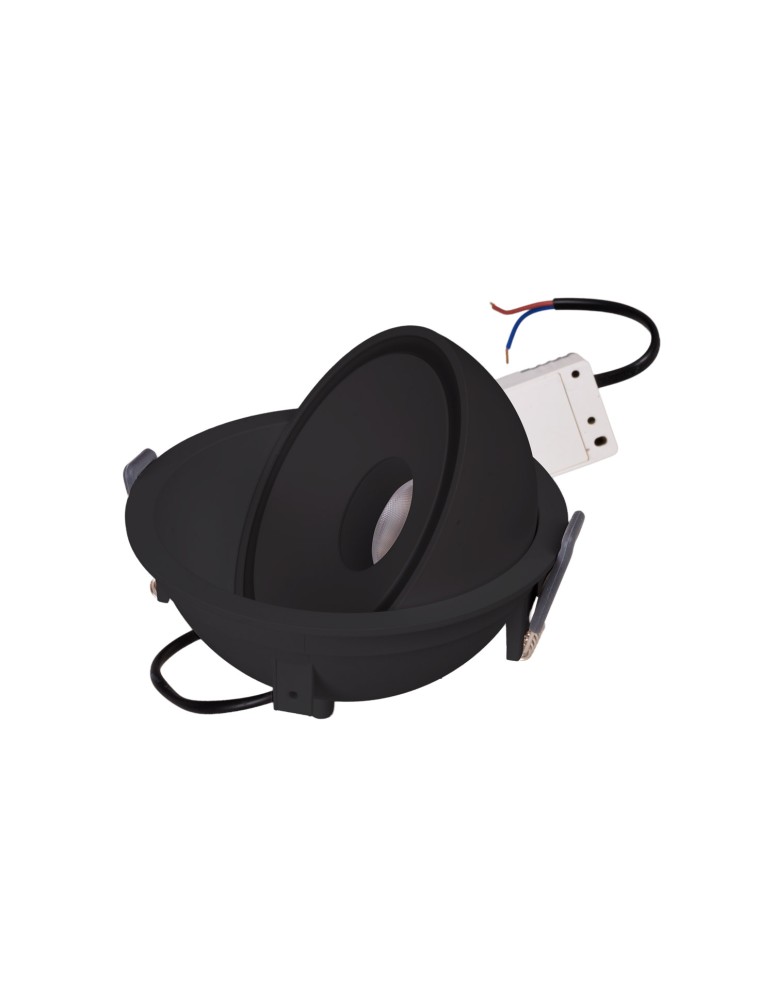 Maxlight Lampa Wpustowa Vector 10W Czarna H0140