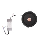 Lampy podtynkowe LED - Maxlight Lampa Wpustowa Vector 10W Czarna H0140 - product 5