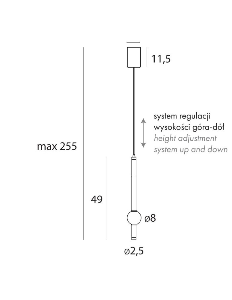 Maxlight Lampa Wisząca Verdes P0611