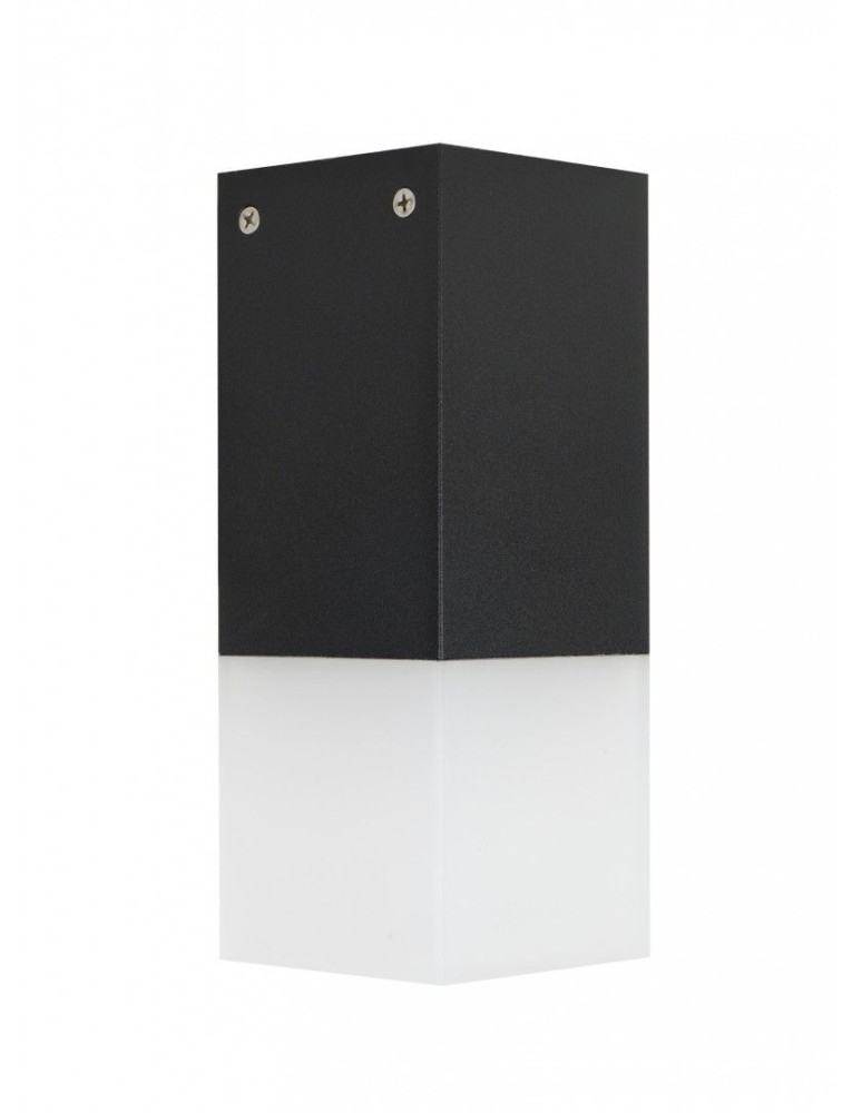 Lampy zewnętrzne sufitowe - SU-MA CUBE 1x20W E27 230V Czarny CB-S BL Plafon - produkt kolory-swiatla.pl 1