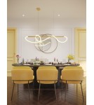 Lampy wiszące designerskie - Maxlight Lampa Wisząca Laguna Złota P0614 - product 2