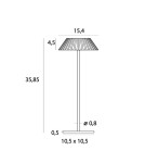 Lampy ogrodowe przenośne - Maxlight Lampa Stołowa Muffin Czarna IP44 T0066 - product 5
