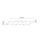 Lampy wiszące kule - Open Design Highlights Ero Multicolor XII 80x25 Wisząca 12xG9 Max 8W LED 230V Biały Opal|Chrom|Czarny|Złoto 86423 - product 2