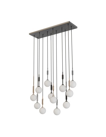 Open Design Highlights Ero Multicolor XIV 80x25 Wisząca 14xG9 Max 8W LED 230V Biały Opal|Chrom|Czarny|Złoto 86430