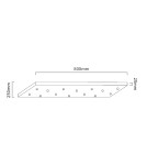 Lampy wiszące kule - Open Design Highlights Ero Multicolor XIV 80x25 Wisząca 14xG9 Max 8W LED 230V Biały Opal|Chrom|Czarny|Złoto 86430 - product 2