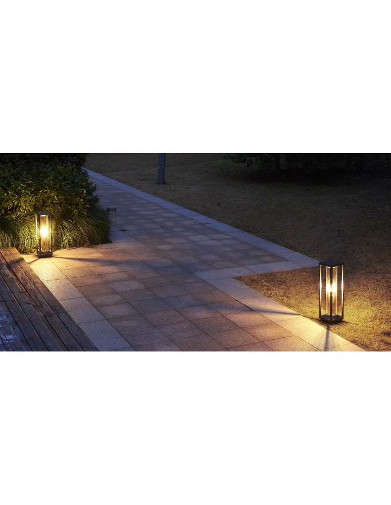 Lampy ogrodowe stojące - SU-MA Porto 1xE27 Czarny Stojąca M1932-500 - product kolory-swiatla.pl 2