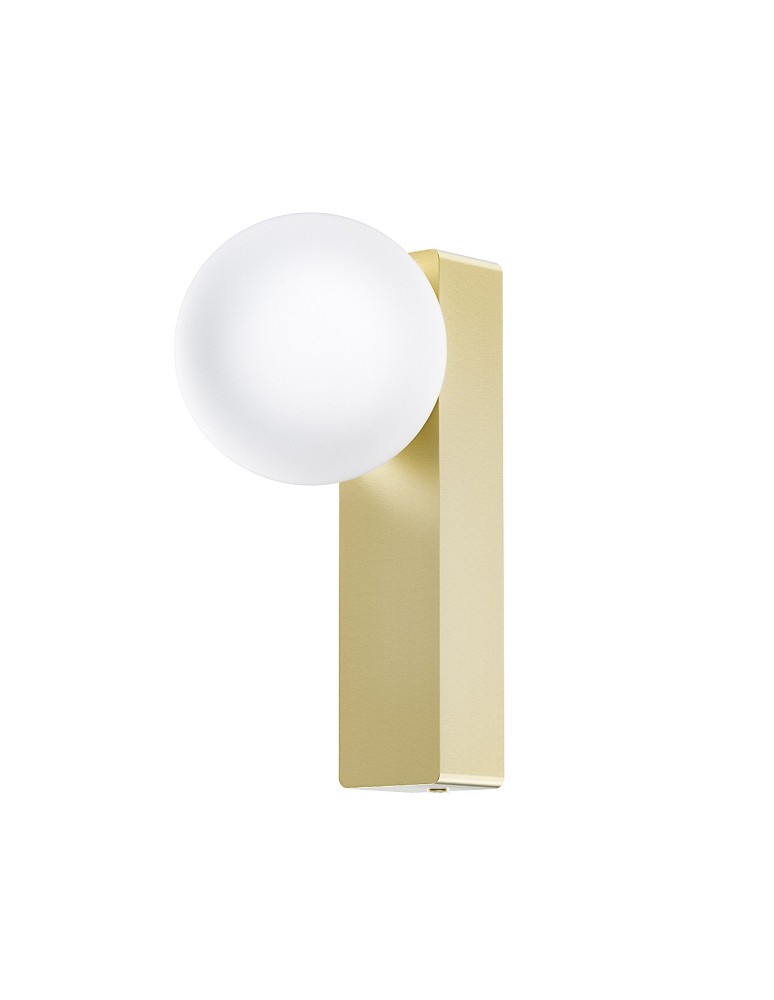 Open Design Highlights Boletta Parette Old Gold IP44 Kinkiet 1xG9 Max 8W LED 230V Biały Opal|Złoto Satynowe OR85532