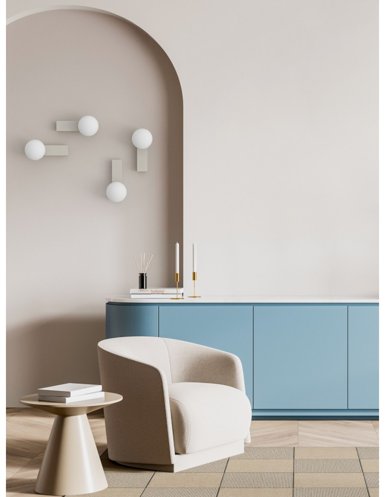 Open Design Highlights Boletta Parette Toupe IP44 Kinkiet 1xG9 Max 8W LED 230V Biały Opal|Toupe OR85549 Open Design Highlights Boletta Parette Toupe IP44 Kinkiet 1xG9 Max 8W LED 230V Biały Opal|Toupe OR85549