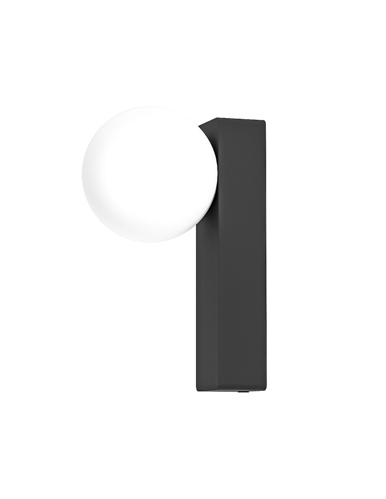 Open Design Highlights Boletta Parette Nero IP44 Wisząca 1xG9 Max 8W LED 230V Biały Opal|Czarny OR85556