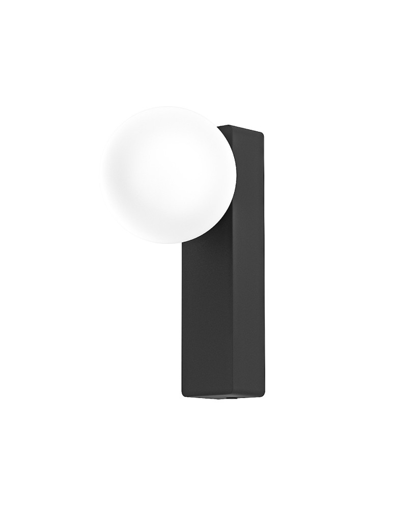 Open Design Highlights Boletta Parette Nero IP44 Wisząca 1xG9 Max 8W LED 230V Biały Opal|Czarny OR85556