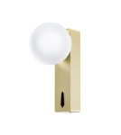 Open Design Highlights Boletta Parette OLd Gold Switch Kinkiet 1xG9 Max 8W LED 230V Biały Opal|Złoto Satynowe OR85563 Open Design Highlights Boletta Parette OLd Gold Switch Kinkiet 1xG9 Max 8W LED 230V Biały Opal|Złoto Satynowe OR85563