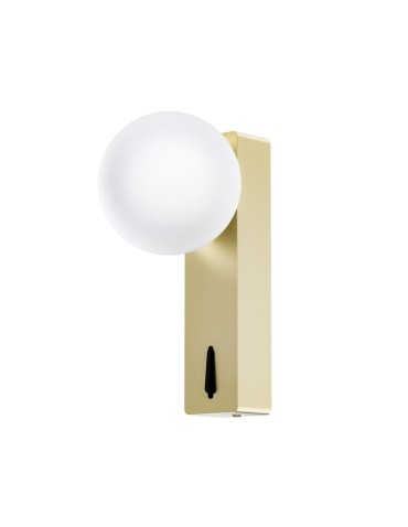 Open Design Highlights Boletta Parette OLd Gold Switch Kinkiet 1xG9 Max 8W LED 230V Biały Opal|Złoto Satynowe OR85563