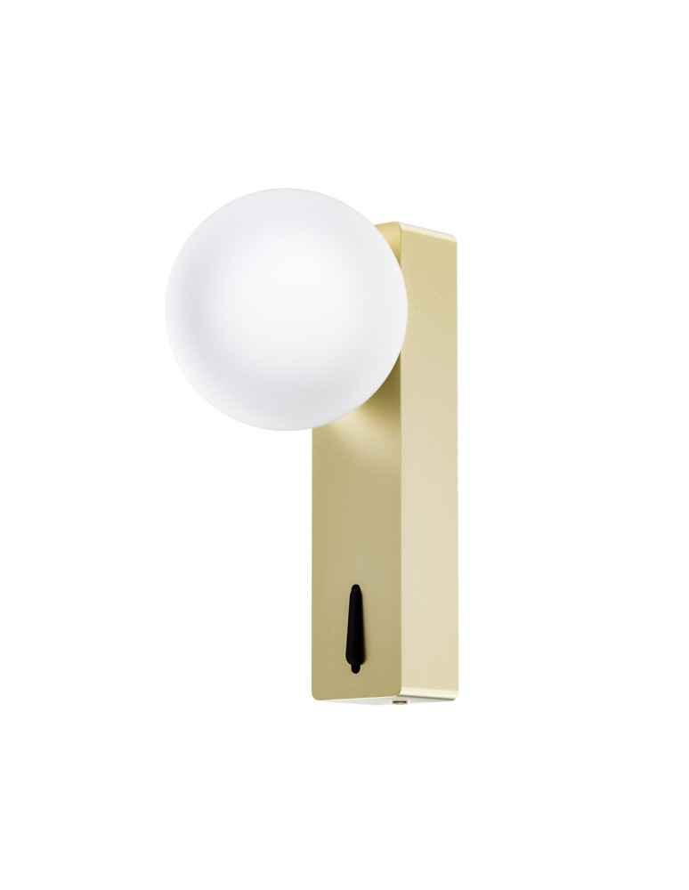 Open Design Highlights Boletta Parette OLd Gold Switch Kinkiet 1xG9 Max 8W LED 230V Biały Opal|Złoto Satynowe OR85563 Open Design Highlights Boletta Parette OLd Gold Switch Kinkiet 1xG9 Max 8W LED 230V Biały Opal|Złoto Satynowe OR85563