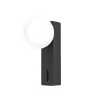 Open Design Highlights Boletta Parette Nero Switch Kinkiet 1xG9 Max 8W LED 230V Biały Opal|Czarny OR85570 Open Design Highlights Boletta Parette Nero Switch Kinkiet 1xG9 Max 8W LED 230V Biały Opal|Czarny OR85570