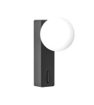 Open Design Highlights Boletta Parette Nero Switch Kinkiet 1xG9 Max 8W LED 230V Biały Opal|Czarny OR85570 Open Design Highlights Boletta Parette Nero Switch Kinkiet 1xG9 Max 8W LED 230V Biały Opal|Czarny OR85570