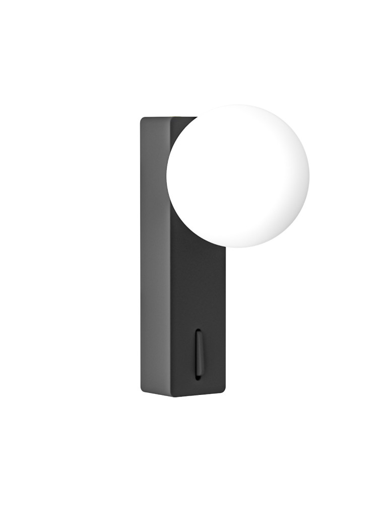 Open Design Highlights Boletta Parette Nero Switch Kinkiet 1xG9 Max 8W LED 230V Biały Opal|Czarny OR85570 Open Design Highlights Boletta Parette Nero Switch Kinkiet 1xG9 Max 8W LED 230V Biały Opal|Czarny OR85570