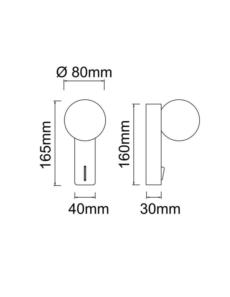 Open Design Highlights Boletta Parette Nero Switch Kinkiet 1xG9 Max 8W LED 230V Biały Opal|Czarny OR85570 Open Design Highlights Boletta Parette Nero Switch Kinkiet 1xG9 Max 8W LED 230V Biały Opal|Czarny OR85570