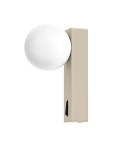 Kinkiety do sypialni - Open Design Highlights Boletta Parette Toupe Switch Kinkiet 1xG9 Max 8W LED 230V Biały Opal|Czarny|Toupe OR85587 - product 2