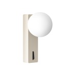 Kinkiety do sypialni - Open Design Highlights Boletta Parette Toupe Switch Kinkiet 1xG9 Max 8W LED 230V Biały Opal|Czarny|Toupe OR85587 - product 3