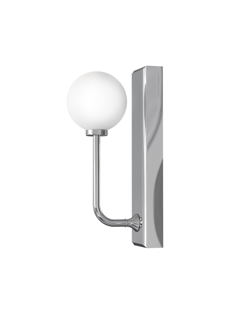 Open Design Highlights Ero Parette Cromo IP44 Kinkiet 1xG9 Max 9W LED 230V Biały Opal|Chrom OR85594
