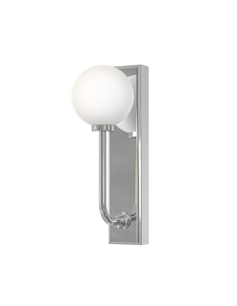 Open Design Highlights Ero Parette Cromo IP44 Kinkiet 1xG9 Max 9W LED 230V Biały Opal|Chrom OR85594