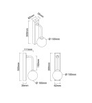 Kinkiety łazienkowe - Open Design Highlights Ero Parette Cromo IP44 Kinkiet 1xG9 Max 9W LED 230V Biały Opal|Chrom OR85594 - product 5