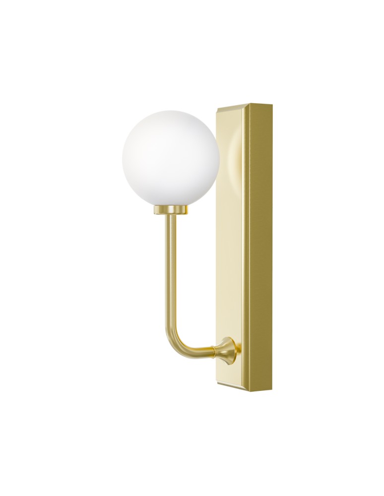 Open Design Highlights Ero Parette Old Gold IP44 Kinkiet 1xG9 Max 9W LED 230V Biały Opal|Złoto Satynowe OR85600