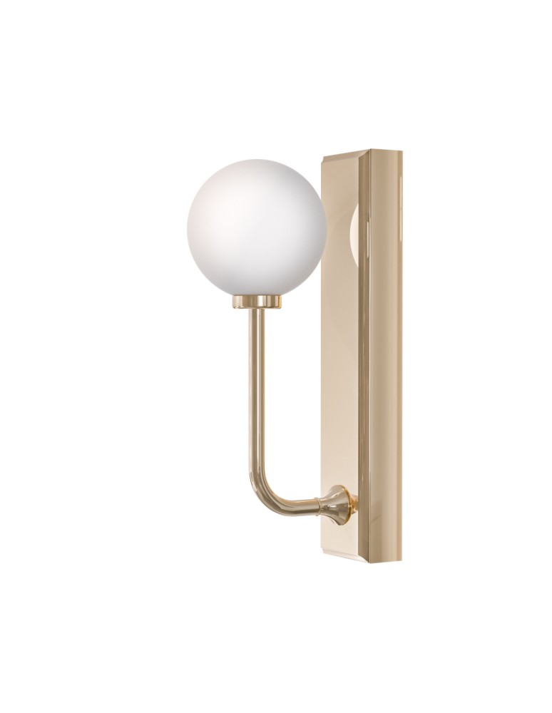 Open Design Highlights Ero Parette Gold IP44 Kinkiet 1xG9 Max 9W LED 230V Biały Opal|Złoto OR85617
