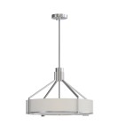 Lampy wiszące w stylu Hampton - Open Design Highlights Doretto Satin Nikiel 50 Wisząca 3xE27 Max 15W LED 230V Biały Kremowy|Biały Matowy|Satynowy Nikiel OR85 - product 1