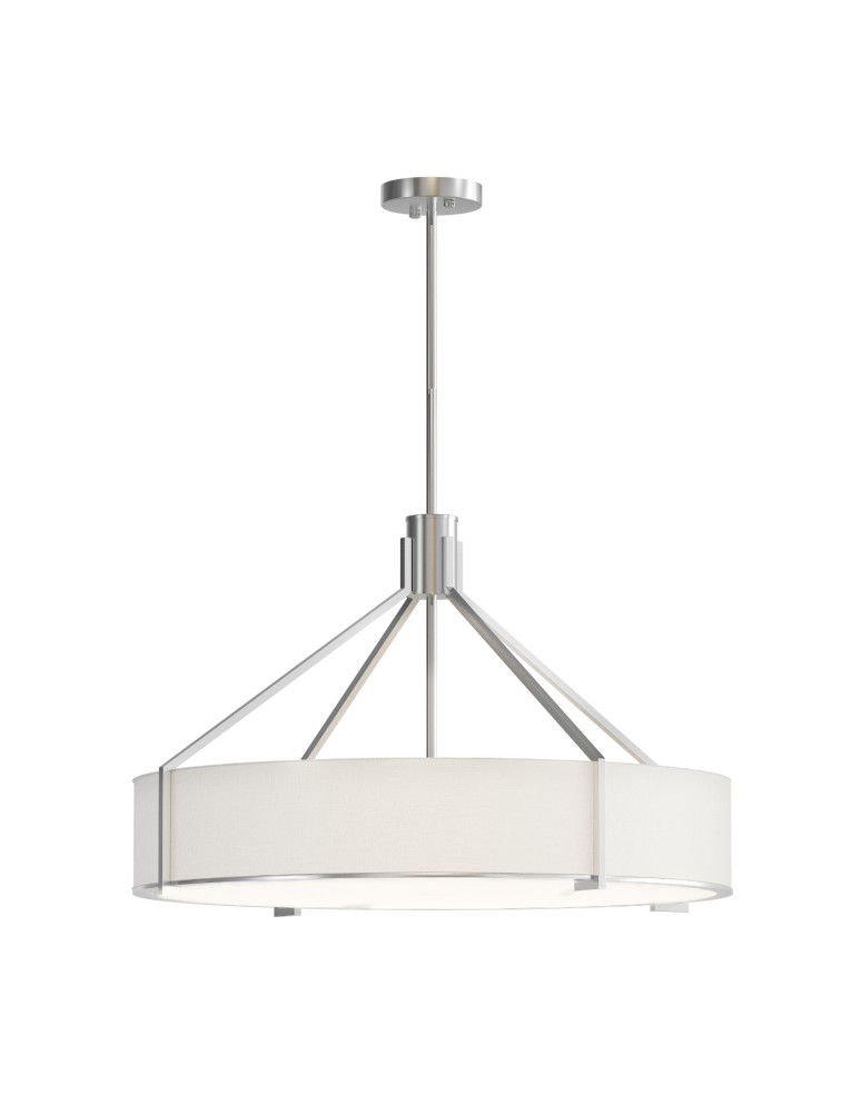 Lampy wiszące w stylu Hampton - Open Design Highlights Doretto Satin Nikiel 70 Wisząca 6xE27 Max 15W LED 230V Biały Kremowy|Biały Matowy|Satynowy Nikiel OR85 - product kolory-swiatla.pl 2