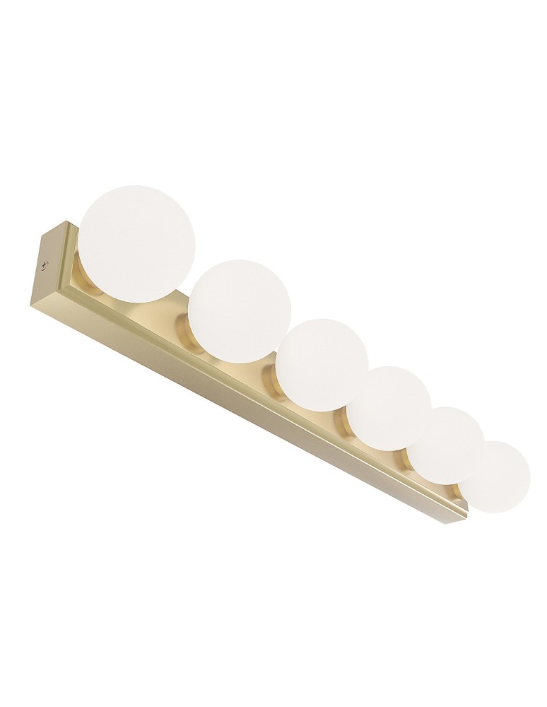 Open Design Highlights Merino Parette Old Gold 60 IP44 Kinkiet 6xG9 Max 8W LED 230V Biały Opal|Złoto Satynowe OR85686 Open Design Highlights Merino Parette Old Gold 60 IP44 Kinkiet 6xG9 Max 8W LED 230V Biały Opal|Złoto Satynowe OR85686