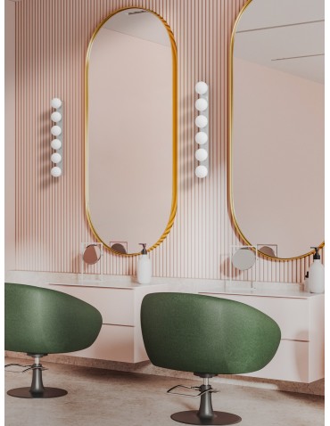 Open Design Highlights Merino Parette Cromo 60 IP44 Kinkiet 6xG9 Max 8W LED 230V Biały Opal|Chrom OR85693 - produkt 2