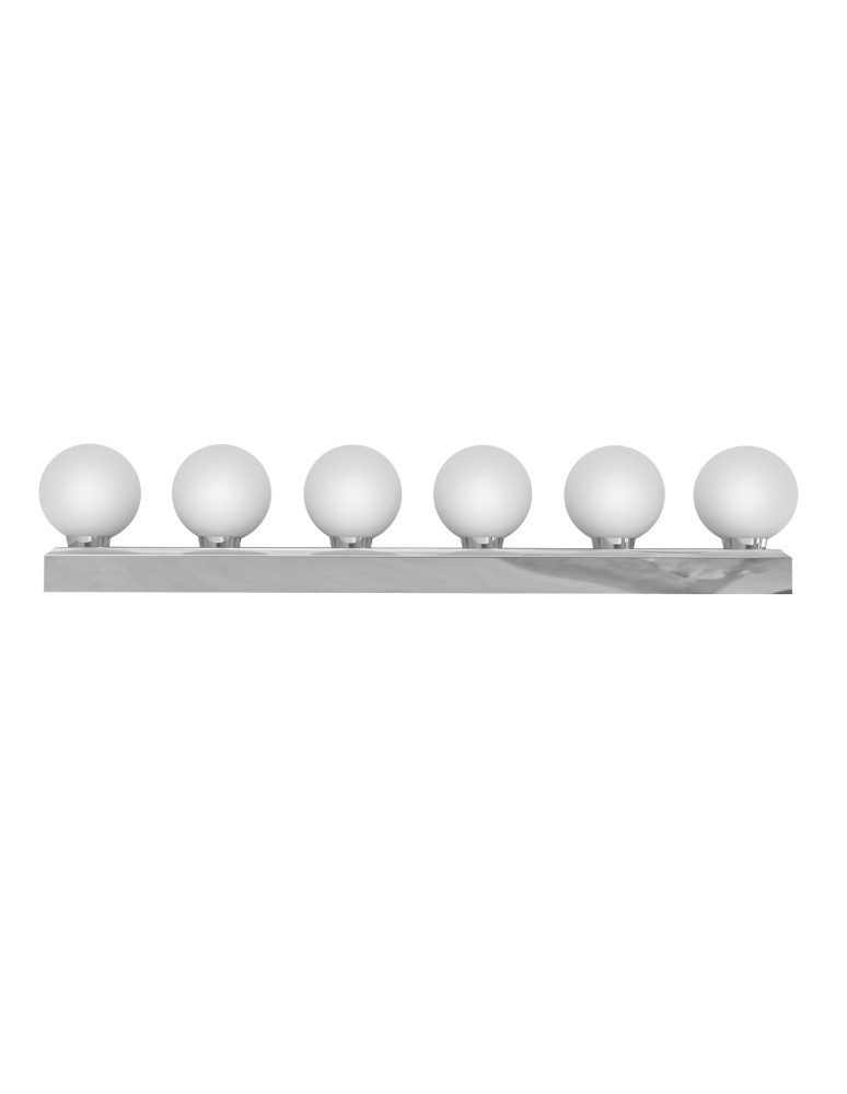 Open Design Highlights Merino Parette Cromo 60 IP44 Kinkiet 6xG9 Max 8W LED 230V Biały Opal|Chrom OR85693