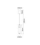 Lampy wiszące w stylu Hampton - Open Design Highlights Omi I Cromo Wisząca 1x10W 230V 3000K 1265lm Biały Opal|Chrom OR85730 - product 4