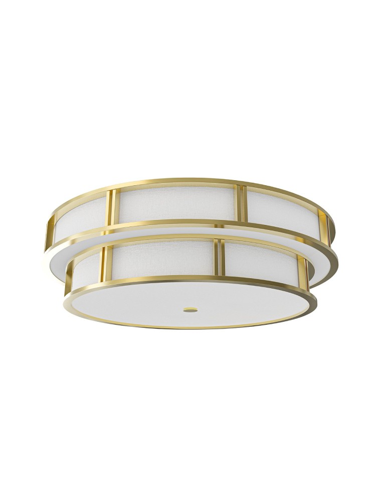 Open Design Highlights Piano PL Old Gold 80 Plafon/Lampa Sufitowa 6xE27 Max 15W LED 230V Biały Kremowy|Biały Matowy|Złoto Sat