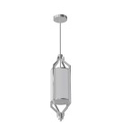 Lampy wiszące w stylu Hampton - Open Design Highlights Zundo Satin Nikiel 20 Wisząca 1xE27 Max 15W LED 230V Biały Kremowy|Biały Matowy|Satynowy Nikiel OR8585 - product 4