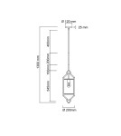 Lampy wiszące w stylu Hampton - Open Design Highlights Zundo Satin Nikiel 20 Wisząca 1xE27 Max 15W LED 230V Biały Kremowy|Biały Matowy|Satynowy Nikiel OR8585 - product 5