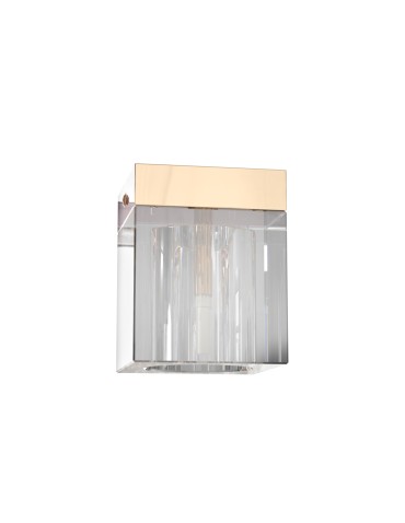 Open Design Highlights Cubo Claro Gold Plafon/Lampa Sufitowa 1xG9 Max 9W LED 230V Transparentny|Złoto OR86188 - produkt 2