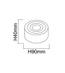 Lampy sufitowe łazienkowe - Open Design Highlights Rullo Toupe Mini IP44 Oprawa Nastropowa 6W LED 3000K 230V 538lm Toupe OR86294 - product 6
