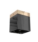 Małe lampy sufitowe - Open Design Highlights Cubo Nero Gold Oprawa Nastropowa 1xGU10 Max 8W LED 230V Czarny Połysk|Złoto OR86300 - product 1
