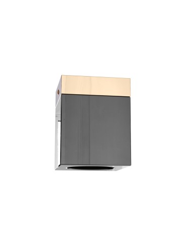 Open Design Highlights Cubo Nero Gold Oprawa Nastropowa 1xGU10 Max 8W LED 230V Czarny Połysk|Złoto OR86300 - produkt 2