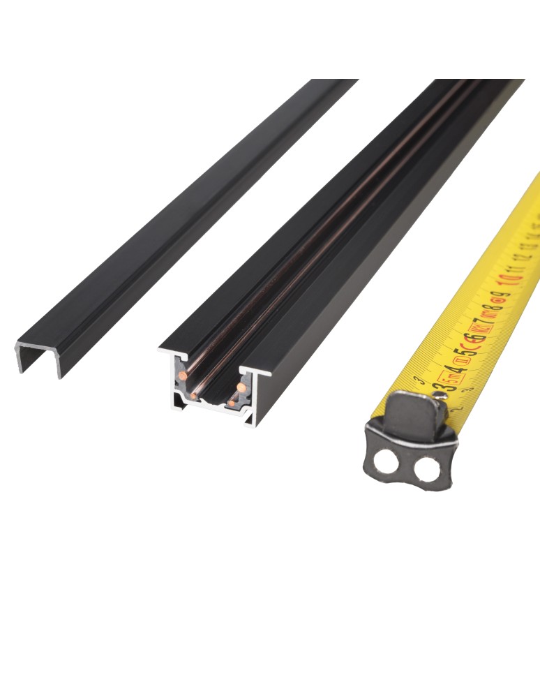 Szyny magnetyczne - Maxlight Szynoprzewód Micro11 Czarny Wpuszczany Sprężynowy 2Mb NT0012 - product kolory-swiatla.pl 2