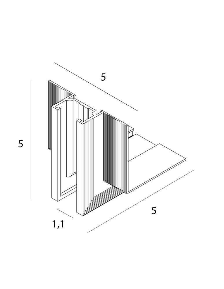 Akcesoria do szynoprzewodów magnetycznych - Maxlight Kątownik Do Użycia Przy Uskoku Na Suficie. Do Szyn NT0001, NT0002- Micro11 Czarny NT0005 - product kolory-swiatla.pl 2