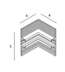 Akcesoria do szynoprzewodów magnetycznych - Maxlight Kątownik Ściana/Sufit Do Szyn NT0001, NT0002- Micro11 Czarny NT0004 - product 2